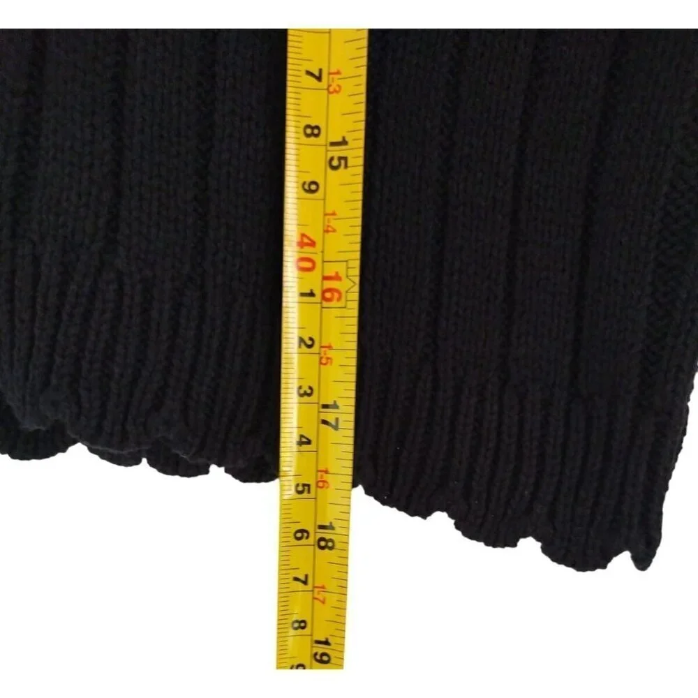 Art Class Womens Black Ribbed V-Neck Button-Up Cardigan Sweater XL. NWT